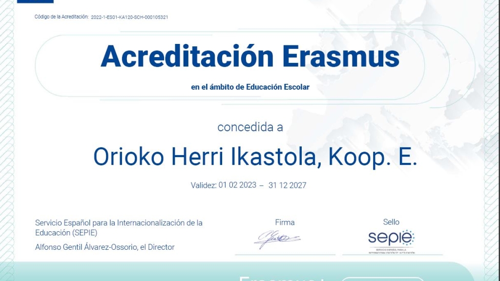 Erasmus+ akreditazioa